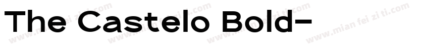 The Castelo Bold字体转换